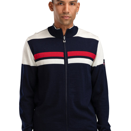 Dale Of Norway M MOUNT STELLO MASCULINE JACKET Navy Offwhite Raspberry XXL - PeakStyle