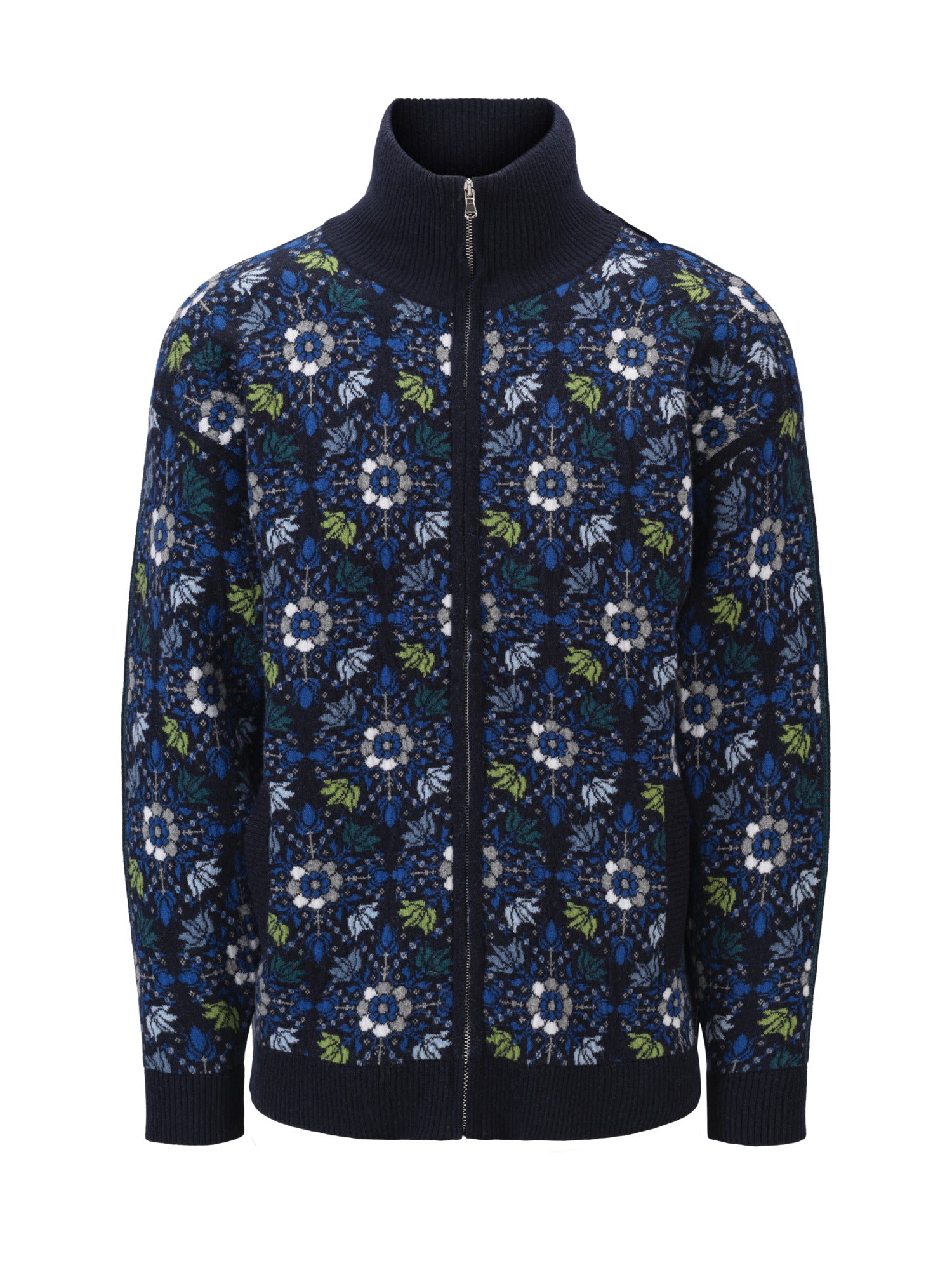 Dale Of Norway M FJÆRE MASC JACKET Navy Ultramarine Spring Green XXL - PeakStyle