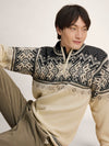 Dale Of Norway VAIL Wollpullover Herren Offwhite - Coffee - Sandstone Studio