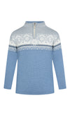 Dale Of Norway MORITZ KIDS SWEATER Blueshadow Grey Schiefer 12 Year - PeakStyle