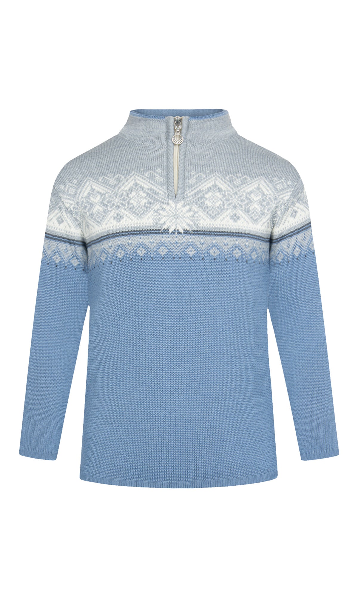 Dale Of Norway MORITZ KIDS SWEATER Blueshadow Grey Schiefer 12 Year - PeakStyle