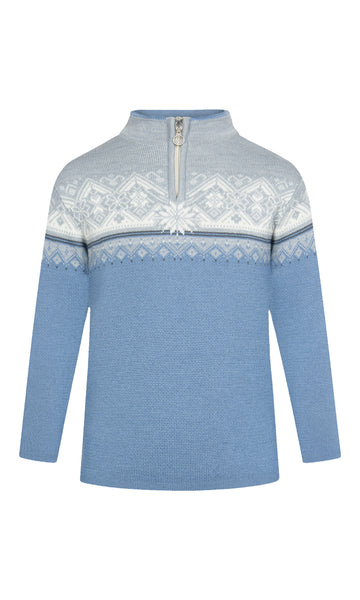 Dale Of Norway MORITZ KIDS SWEATER Blueshadow Grey Schiefer 12 Year - PeakStyle
