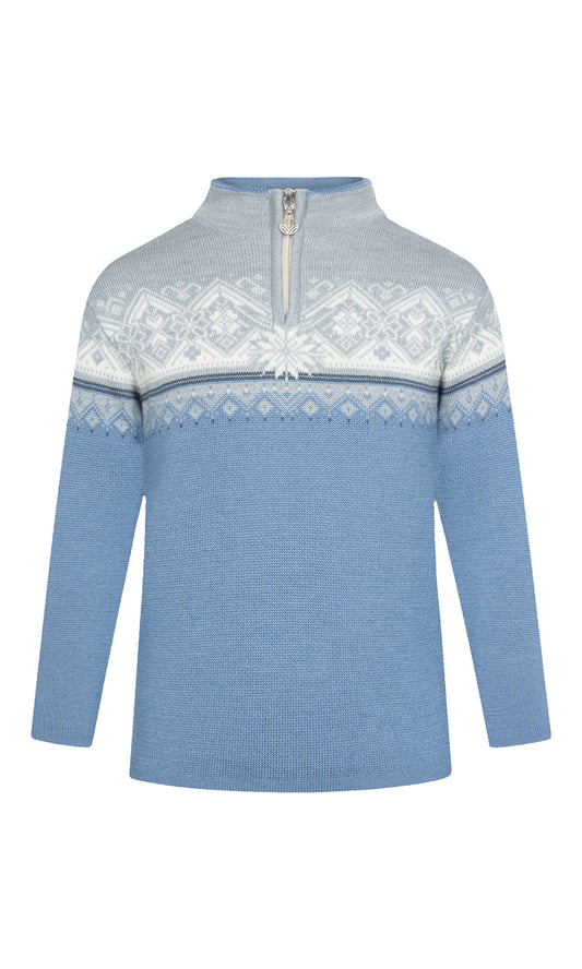 Dale Of Norway MORITZ KIDS SWEATER Blueshadow Grey Schiefer 12 Year - PeakStyle