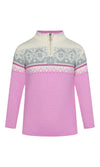 Dale Of Norway MORITZ KIDS SWEATER Pinkcandy Offwhite Fuchsiara 12 Year - PeakStyle