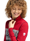 Dale Of Norway W MORITZ FEM BASIC SWEATER Raspberry Navy Offwhite S - PeakStyle