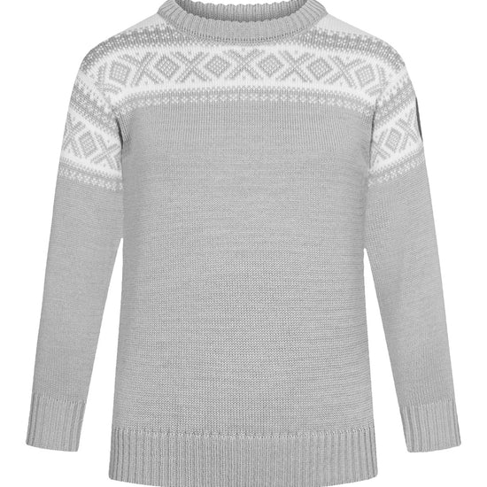 Dale Of Norway CORTINA KIDS SWEATER Lightcharcoal Offwhite 6 to 9 Months - PeakStyle