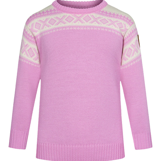 Dale Of Norway CORTINA KIDS SWEATER Pinkcandy Offwhite 12 Year - PeakStyle