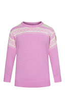Dale Of Norway CORTINA KIDS SWEATER Pinkcandy Offwhite 12 Year - PeakStyle