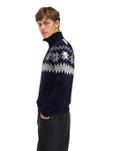 Dale Of Norway M MYKING MASC SWEATER Navy Offwhite Lightcharcoal XXL - PeakStyle