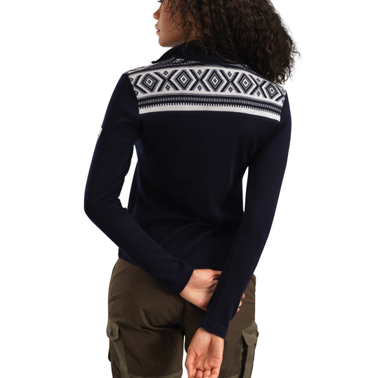 Dale Of Norway W CORTINA BASIC FEM SWEATER Navy Offwhite XL - PeakStyle