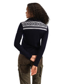 Dale Of Norway W CORTINA BASIC FEM SWEATER Navy Offwhite XL - PeakStyle