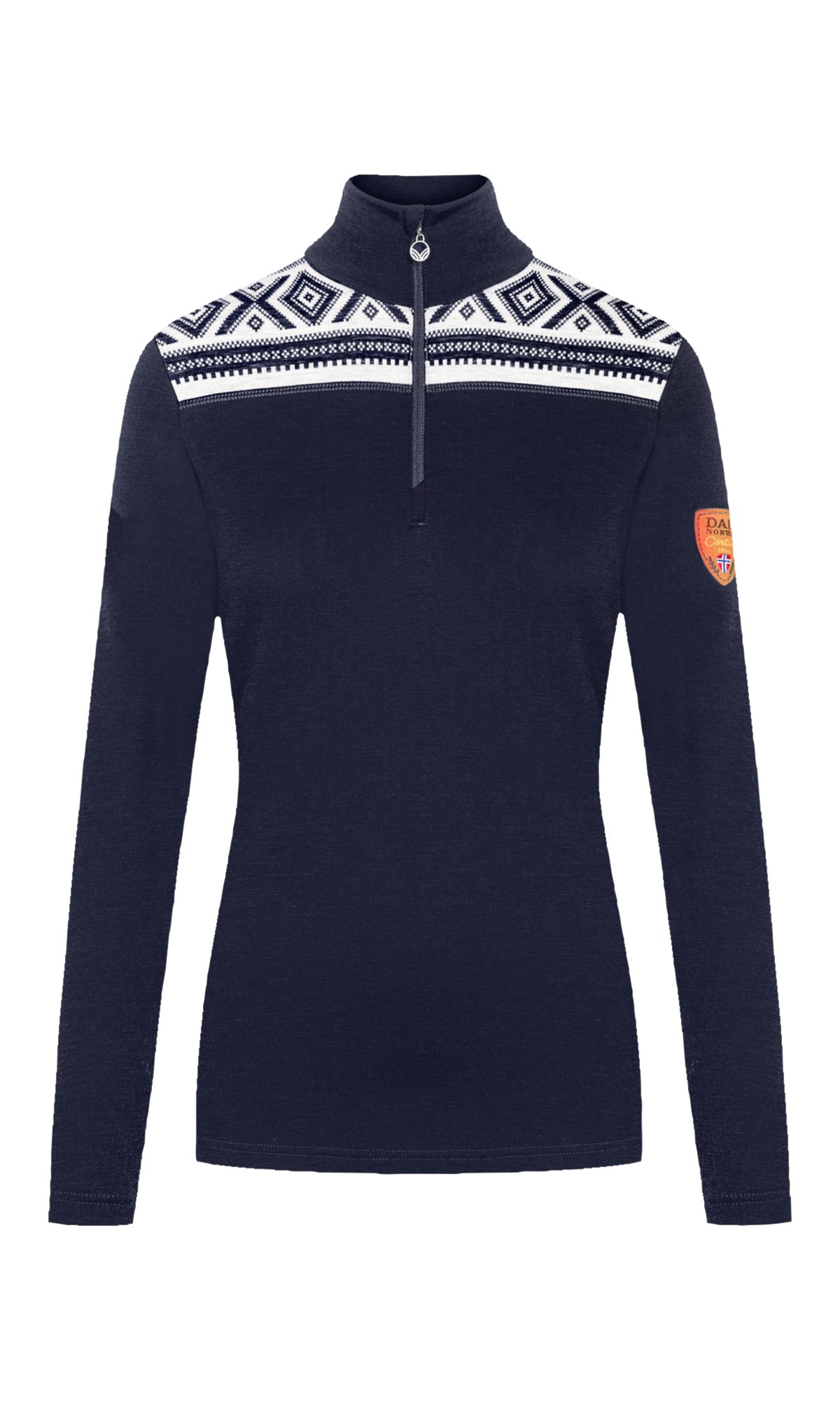 Dale Of Norway W CORTINA BASIC FEM SWEATER Navy Offwhite XL - PeakStyle