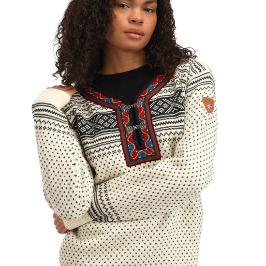Dale Of Norway SETESDAL UNI SWEATER Offwhite Black 3XL - PeakStyle