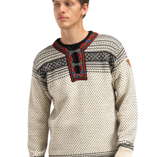 Dale Of Norway SETESDAL UNI SWEATER Offwhite Black 3XL - PeakStyle