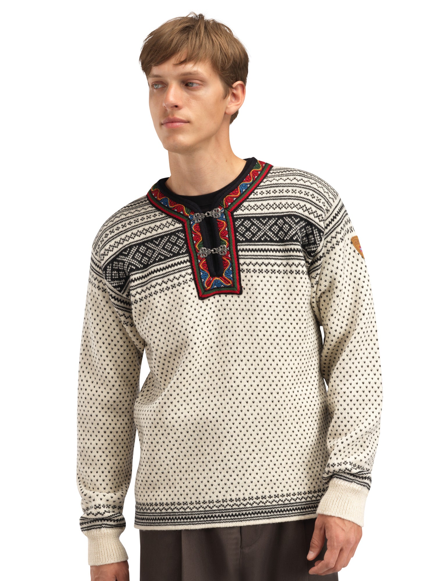 Dale Of Norway SETESDAL UNI SWEATER Offwhite Black 3XL - PeakStyle
