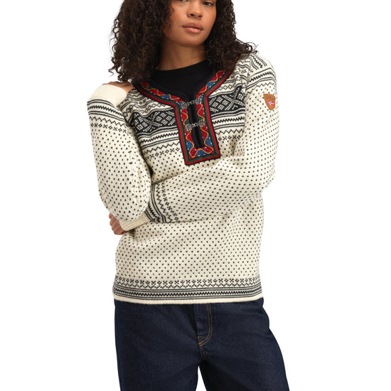 Dale Of Norway SETESDAL UNI SWEATER Offwhite Black 3XL - PeakStyle