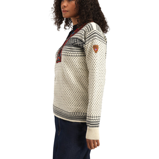 Dale Of Norway SETESDAL UNI SWEATER Offwhite Black 3XL - PeakStyle