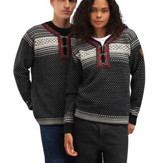 Dale Of Norway SETESDAL UNI SWEATER Black Offwhite 3XL - PeakStyle