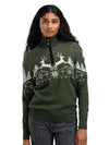 Dale Of Norway W DALE CHRISTMAS FEM SWEATER Loden Offwhite Navy XL - PeakStyle