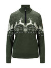 Dale Of Norway W DALE CHRISTMAS FEM SWEATER Loden Offwhite Navy XL - PeakStyle