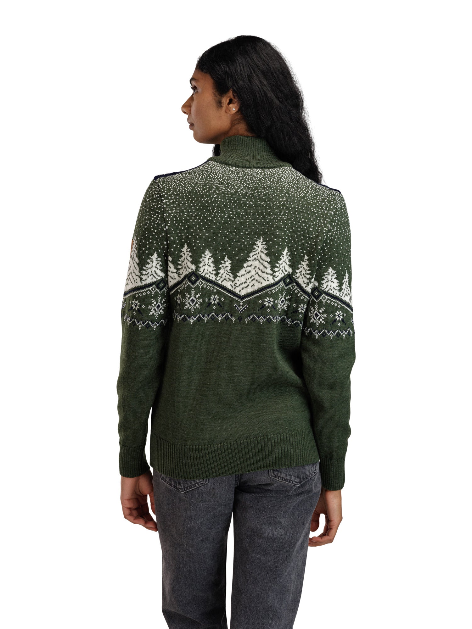 Dale Of Norway W DALE CHRISTMAS FEM SWEATER Loden Offwhite Navy XL - PeakStyle