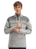 Dale Of Norway M 140TH ANNIVERSARY MASC SWEATER Lightcharcoal Smoke Offwhite 3XL - PeakStyle