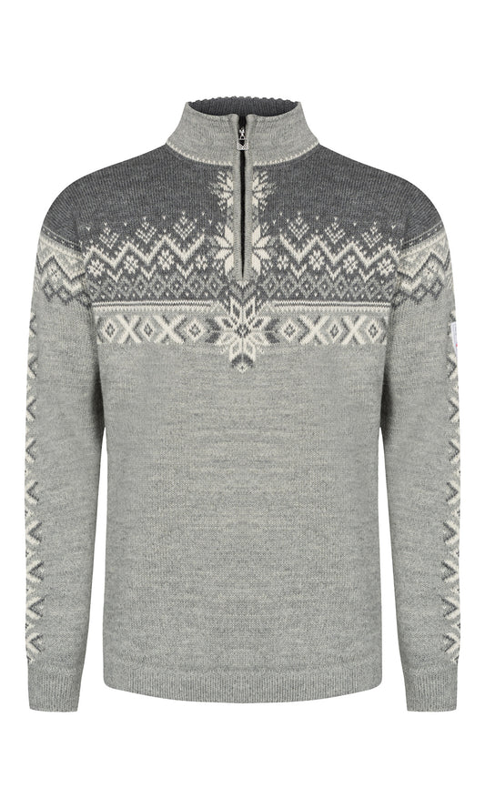 Dale Of Norway M 140TH ANNIVERSARY MASC SWEATER Lightcharcoal Smoke Offwhite 3XL - PeakStyle