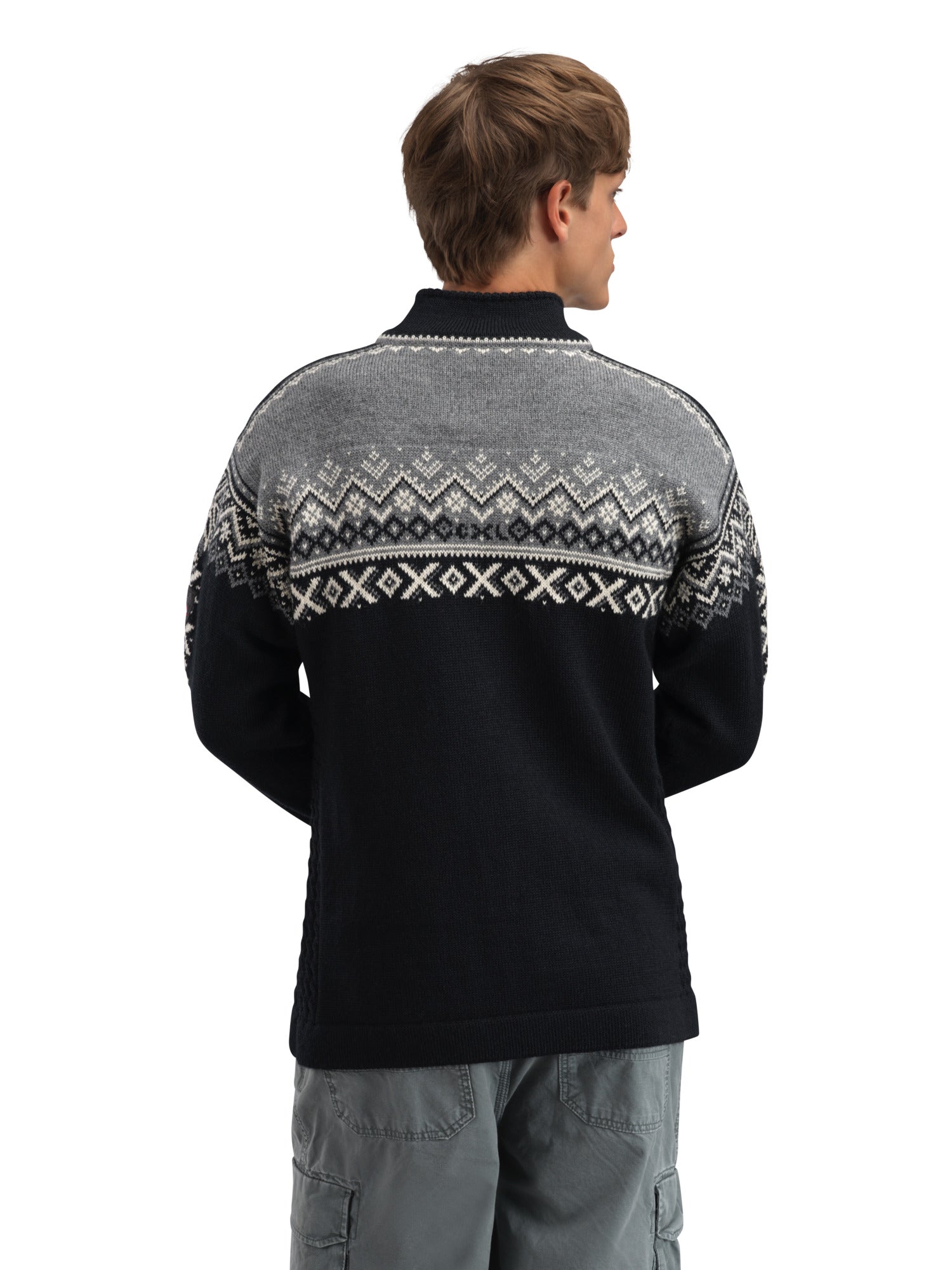 Dale Of Norway M 140TH ANNIVERSARY MASC SWEATER Black Smoke Offwhite 3XL - PeakStyle