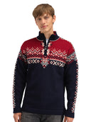 Dale Of Norway M 140TH ANNIVERSARY MASC SWEATER Navy Redrose Offwhite 3XL - PeakStyle