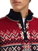 Dale Of Norway M 140TH ANNIVERSARY MASC SWEATER Navy Redrose Offwhite 3XL - PeakStyle