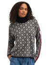 Dale Of Norway W FIRDA FEM SWEATER Black Offwhite XL - PeakStyle