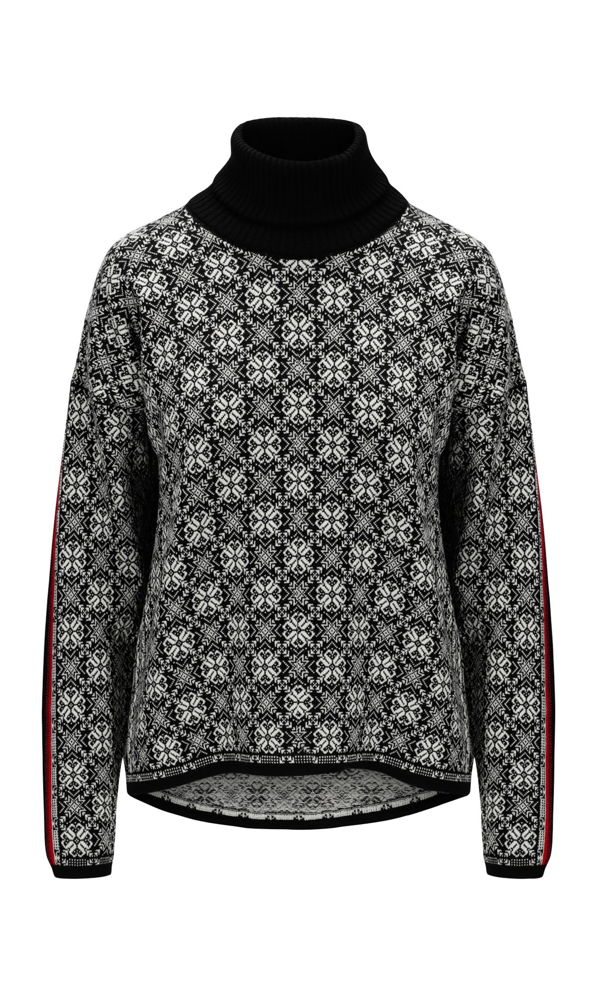 Dale Of Norway W FIRDA FEM SWEATER Black Offwhite XL - PeakStyle