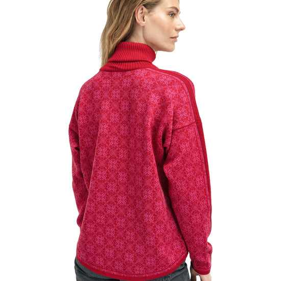 Dale Of Norway FIRDA Merino Sweater Women Raspberry - Allium - Studio Back