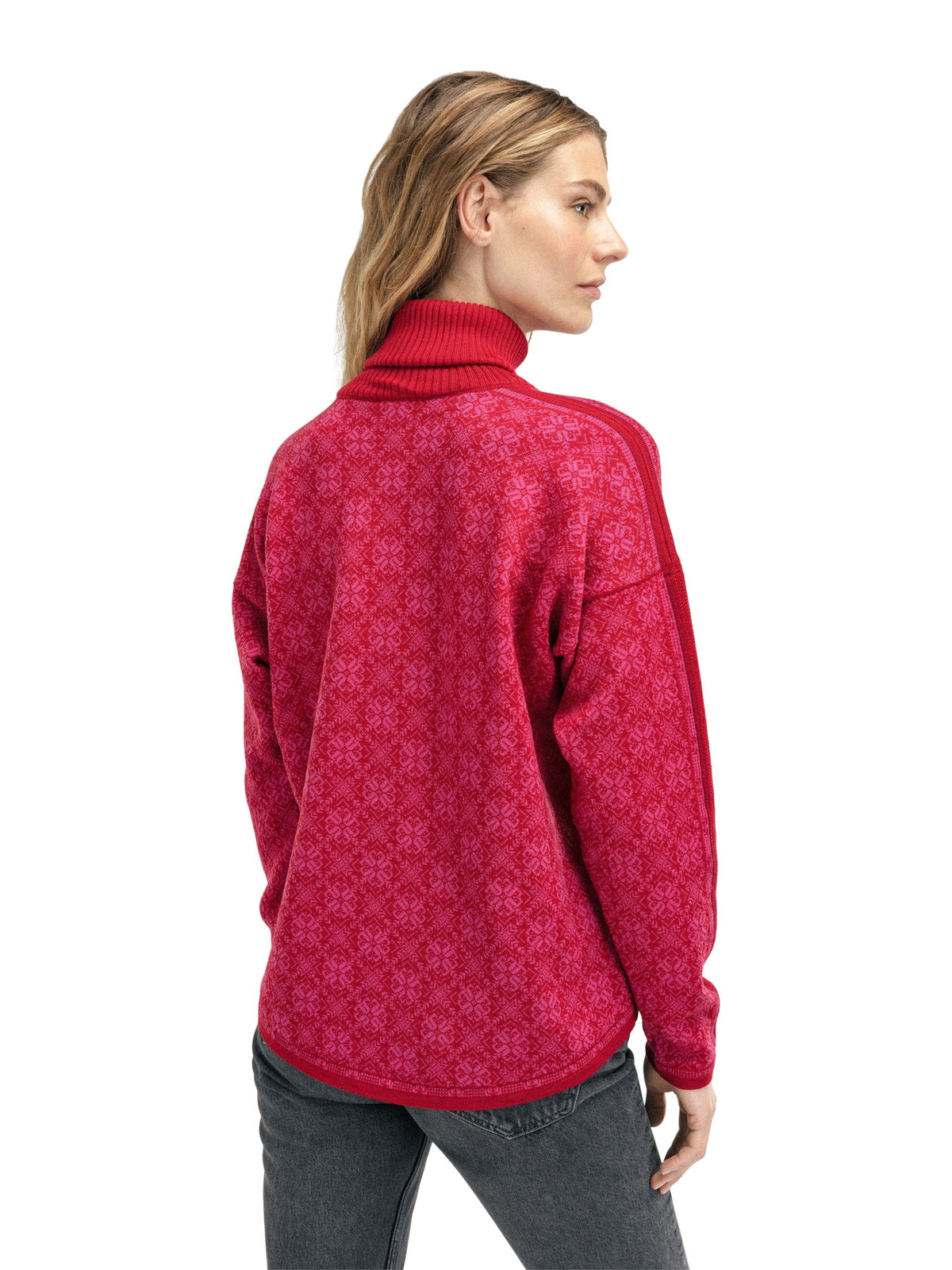 Dale Of Norway FIRDA Merino Sweater Women Raspberry - Allium - Studio Back
