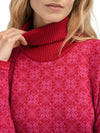Dale Of Norway FIRDA Merino Pullover Women Raspberry - Allium – Detail