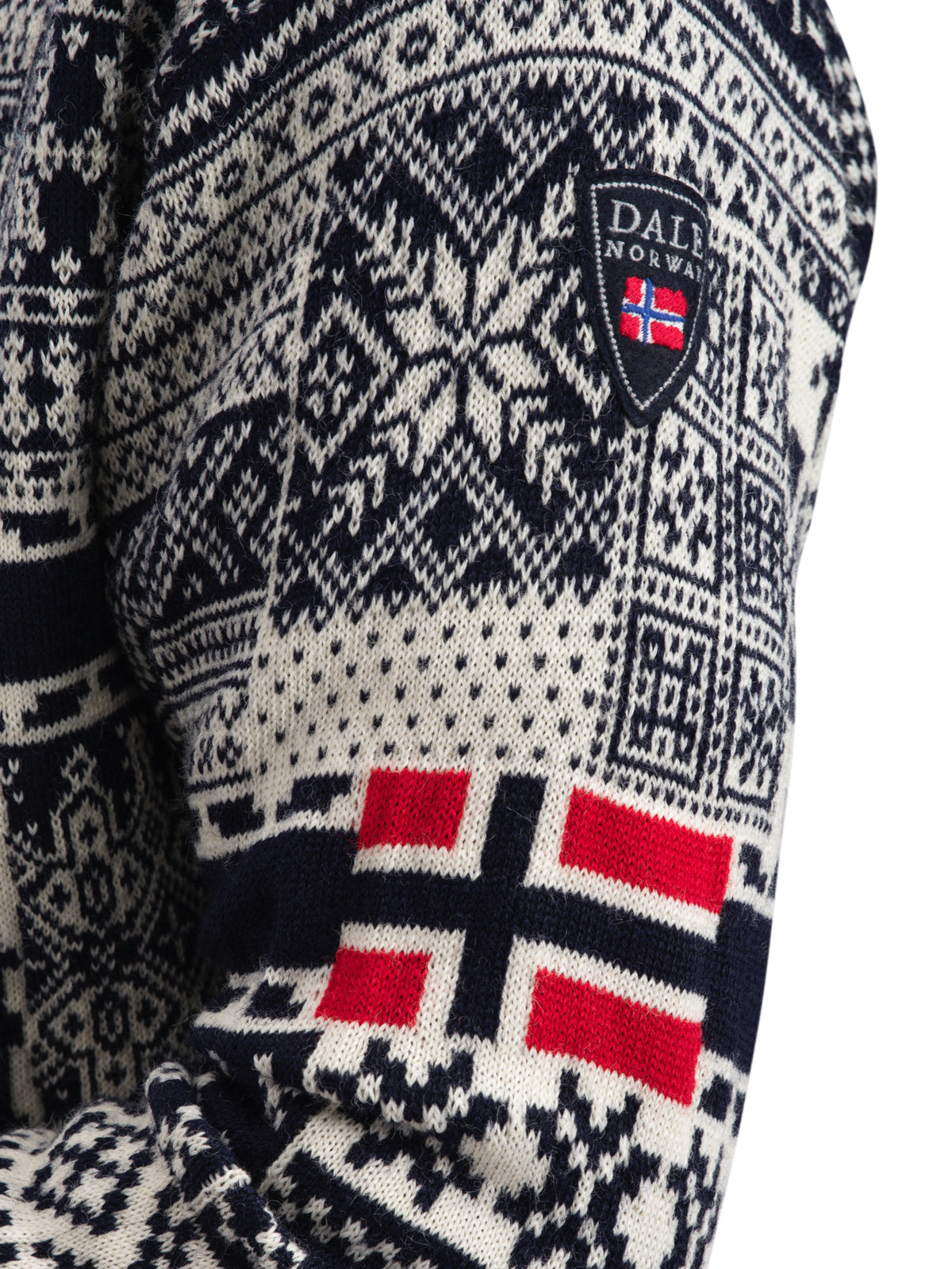 Dale Of Norway M HISTORY SWEATER Navy Offwhite Raspberry XXL - PeakStyle
