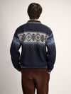 Dale of Norway BLYFJELL Men's Midnight Navy - Blue Shadow - Offwhite - Copper - Studio rear view