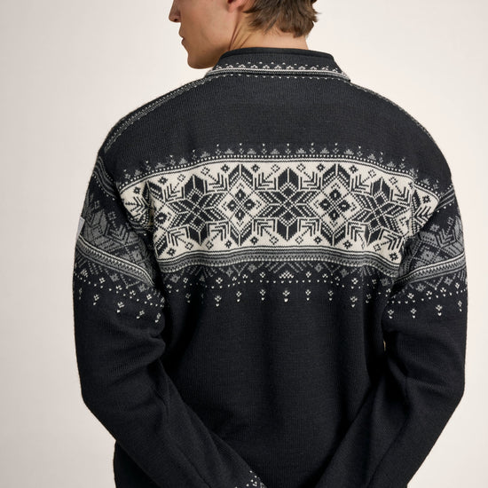 Dale of Norway BLYFJELL Men Black - Smoke - Offwhite - Light Charcoal – Studio back view
