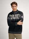 Dale of Norway BLYFJELL Men Black - Smoke - Offwhite - Light Charcoal - Studio front view