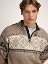 Dale of Norway BLYFJELL Men's Mountainstone - Offwhite - Coffee - Detailed view
