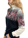 Dale Of Norway WINTERLAND FEM SWEATER Navy Offwhite Raspberry S - PeakStyle