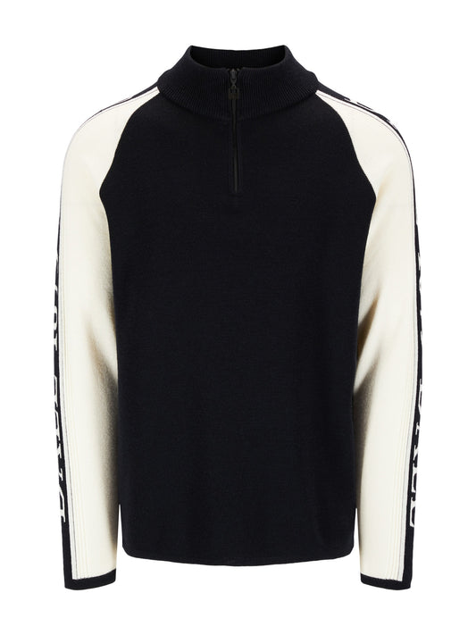 Dale Of Norway SKARSTIND 1879 Merino-Pullover Herren – Black - Offwhite – Packshot