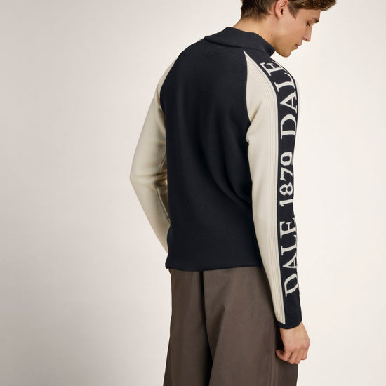 Dale Of Norway SKARSTIND 1879 Merino-Pullover Herren – Black - Offwhite – Studioaufnahme 3
