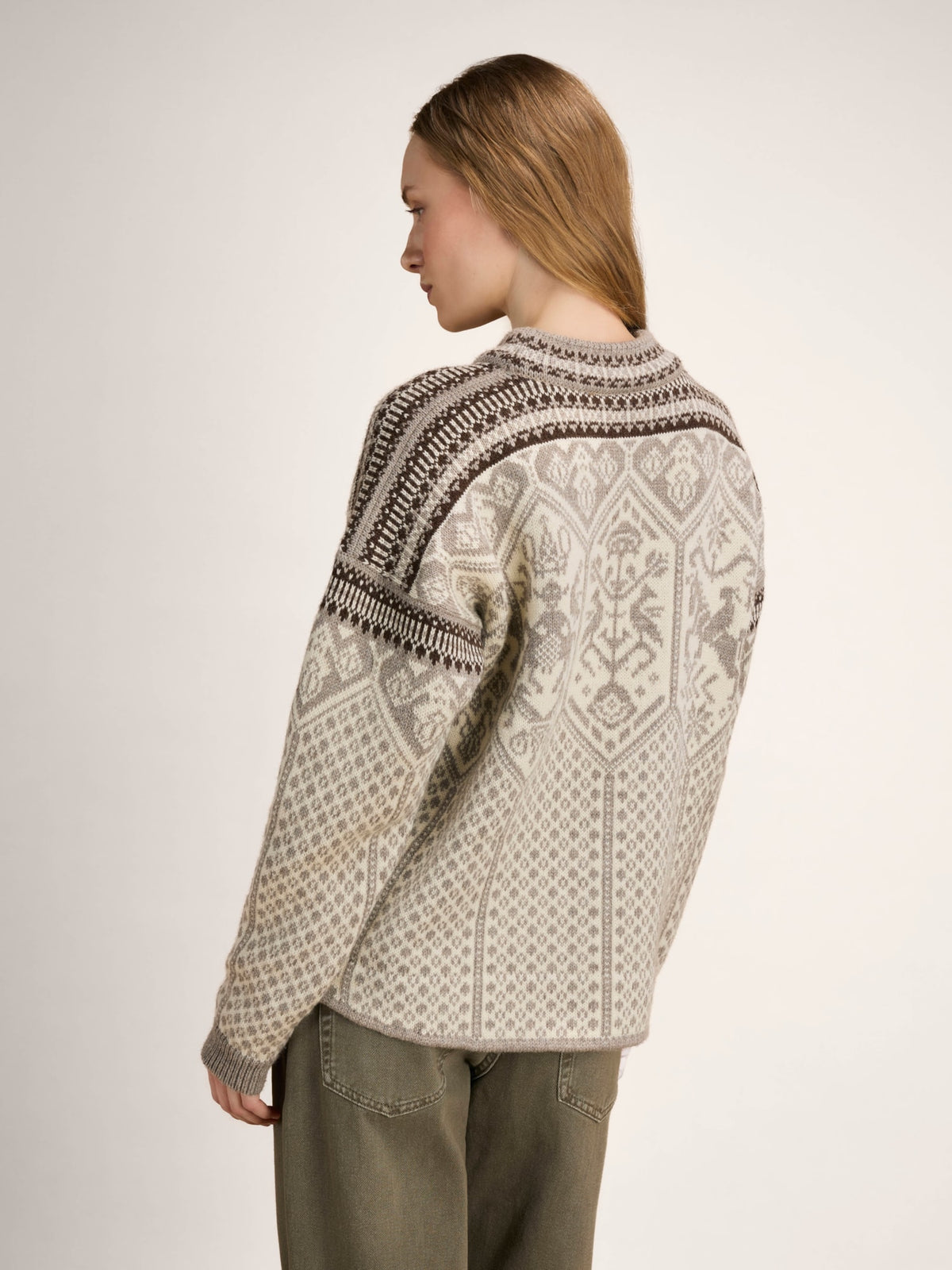 Dale of Norway 1994 Women's Wool Sweater Vanilla Sugar - Natural White - Coffee – Studio Detail