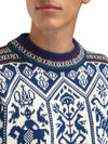 Dale Of Norway 1994 Pull en Laine Homme – Indigo - Moutarde - Détail Vert Bouteille
