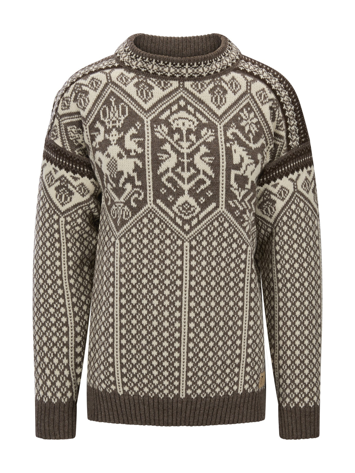 Dale Of Norway 1994 Pull en Laine Homme – Muscade - Blanc Naturel - Café Packshot