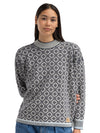 Dale Of Norway LANGØY Merino-Pullover Damen Marine - Offwhite Packshot