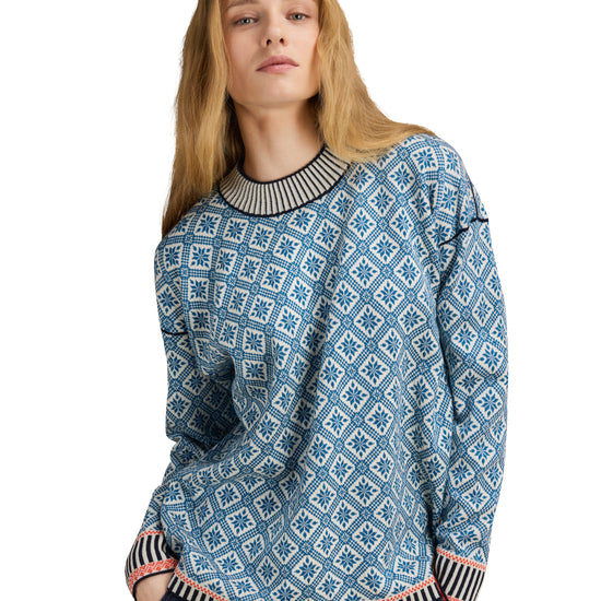 Dale Of Norway LANGØY Women – Arctic Blue - Offwhite – Studio – 96341_H00_LANGØY_FEM_SWEATER- 7