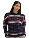 Dale Of Norway EGERSUND Damen – Marine - Offwhite - Red Rose – Studio 1