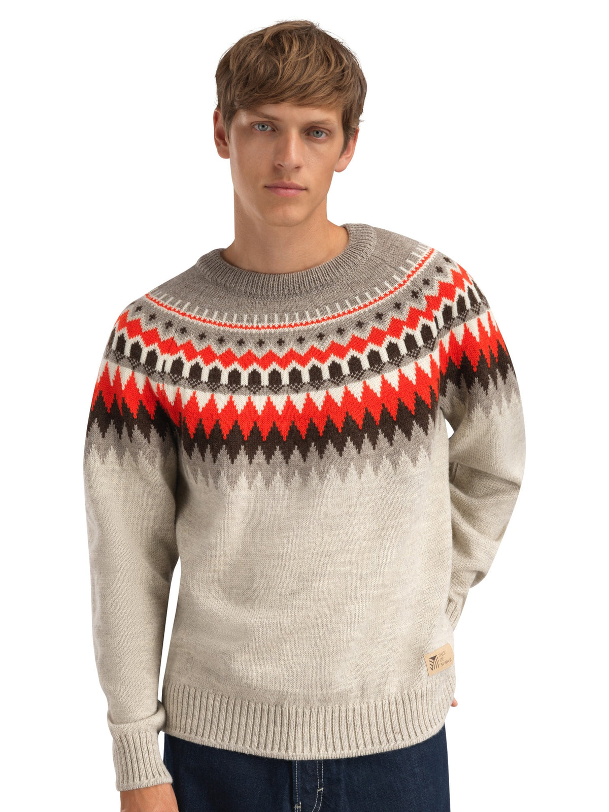 Dale Of Norway LOSNA Wollpullover Herren – Birch - Vanilla